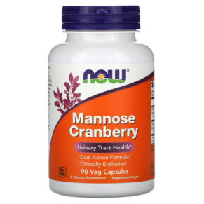 NOW Foods Mannose Cranberry 90 viên 733739028143