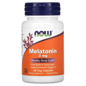 NOW Foods Melatonin 3 mg 60 viên 733739032553
