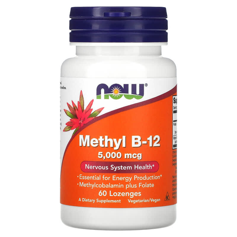 NOW Foods Methyl B-12 5.000 mcg 60 Lozenges 1 NOW Foods Methyl B-12 5.000 mcg 60 viên 733739004963