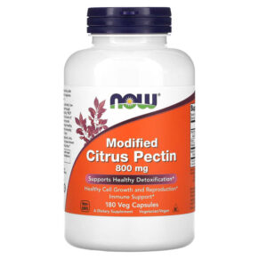 NOW Foods Modified Citrus Pectin 800 mg 180 viên 733739030757