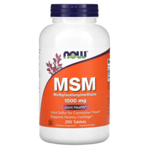 NOW Foods MSM 1.500 mg 200 viên 733739021311