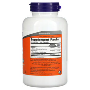 NOW Foods NAC 600 mg 250 Veg Capsules 733739000866
