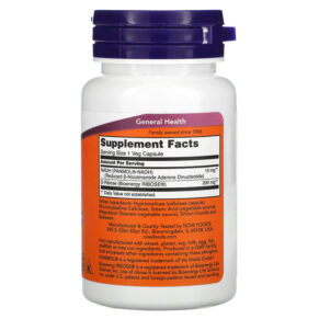 NOW Foods NADH 10 mg 60 Veg Capsules 733739031037