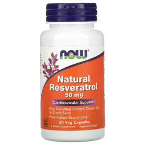 NOW Foods Natural Resveratrol 50 mg 60 viên 733739033390