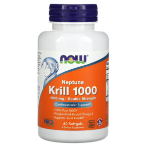 NOW Foods Neptune Krill 1000 Double Strength 1.000 mg 60 viên 733739016270