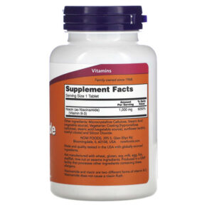 NOW Foods Niacinamide 1.000 mg 90 Tablets 3 NOW Foods Niacinamide 1.000 mg 90 Tablets 733739004512