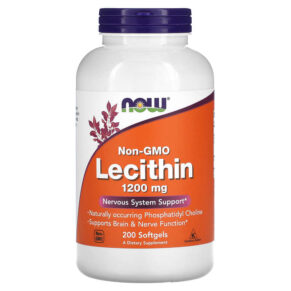 NOW Foods Non-GMO Lecithin 1.200 mg 200 viên 733739022127