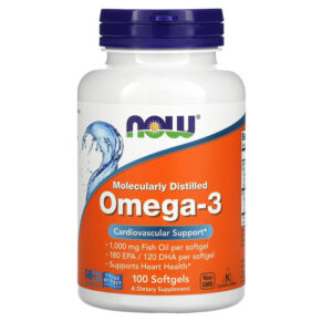 NOW Foods Omega-3 180 EPA/120 DHA 100 viên 733739016508