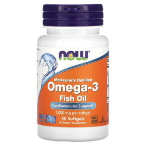 NOW Foods Omega-3 Fish Oil 500 mg 30 viên 733739016492