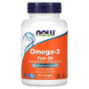 NOW Foods Omega-3 Fish Oil 90 viên 733739016560
