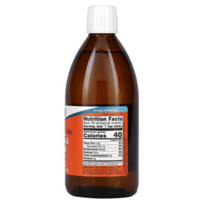 NOW Foods Omega-3 Fish Oil Lemon Flavored 16.9 fl oz (500 ml) 733739016607