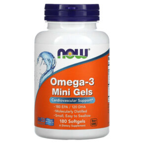 NOW Foods Omega-3 Mini Gels 180 EPA/120 DHA 180 viên 733739016850
