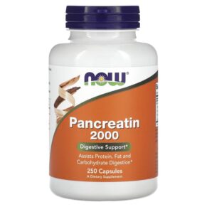NOW Foods Pancreatin 2000 250 viên 733739029461