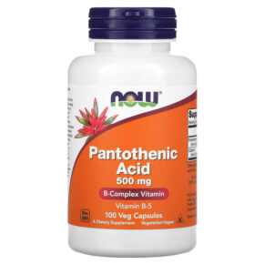 NOW Foods Pantothenic Acid 500 mg 100 viên 733739004864
