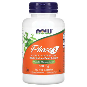 NOW Foods Phase 2 Starch Neutralizer 500 mg 120 viên 733739030214