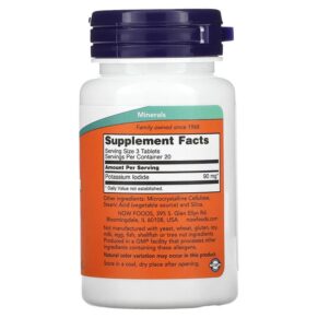 NOW Foods Potassium Iodide 30 mg 60 Tablets 733739014542