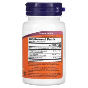 NOW Foods PQQ Energy 30 Veg Capsules 733739031686
