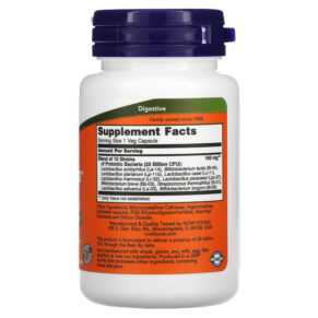 NOW Foods Probiotic-10 25 Billion 50 Veg Capsules 733739029263