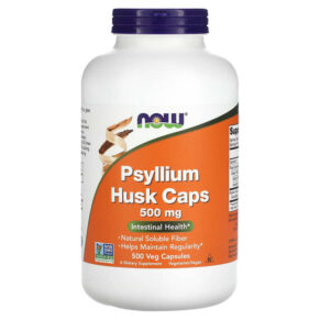 NOW Foods Psyllium Husk 500 mg 500 viên 733739059727