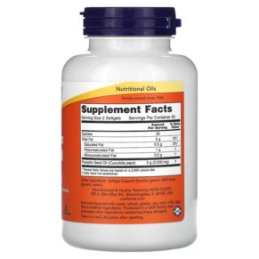 NOW Foods Pumpkin Seed Oil 500 mg 100 Softgels 733739018403