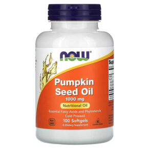 NOW Foods Pumpkin Seed Oil 500 mg 100 viên 733739018403