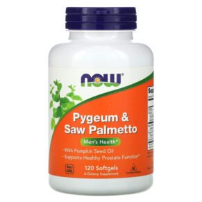 NOW Foods Pygeum & Saw Palmetto 120 viên 733739047298