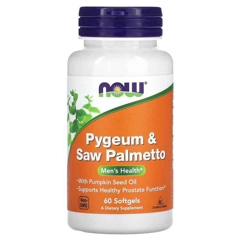 NOW Foods Pygeum & Saw Palmetto Men's Health 60 Softgels 1 NOW Foods Pygeum & Saw Palmetto Men's Health 60 viên 733739047281