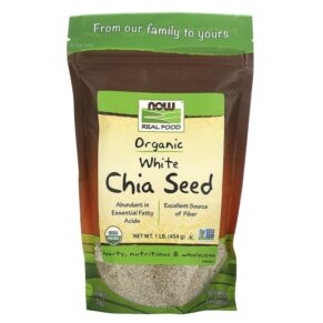 NOW Foods Real Food Organic White Chia Seed 1 lb (454 g) 733739062413