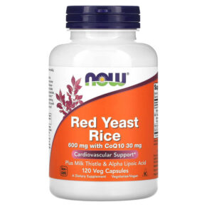 NOW Foods Red Yeast Rice 120 viên 733739033345