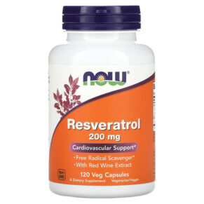 NOW Foods Resveratrol 200 mg 120 viên 733739033543