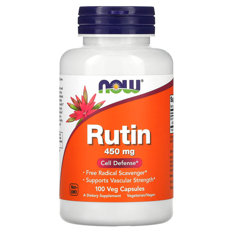 NOW Foods Rutin 450 mg 100 Veg Capsules 1 NOW Foods Rutin 450 mg 100 viên 733739007353
