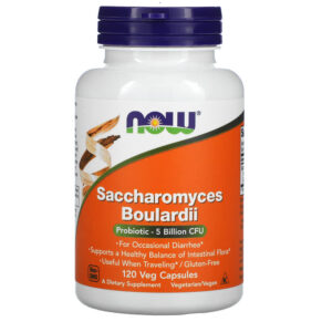NOW Foods Saccharomyces Boulardii 5 Billion CFU 120 viên 733739029522