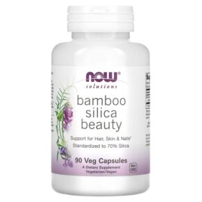 NOW Foods Solutions Bamboo Silica Beauty 90 viên 733739084040
