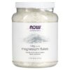 NOW Foods Solutions Magnesium Flakes 100% Pure 54 oz (1531 g) 733739077387