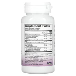 NOW Foods Solutions Wrinkle Rescue 60 Veg Capsules 733739033673