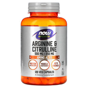 NOW Foods Sports Arginine & Citrulline 120 viên 733739000378