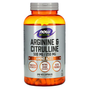 NOW Foods Sports Arginine & Citrulline 240 viên 733739000385