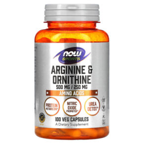 NOW Foods Sports Arginine & Ornithine 100 viên 733739000408