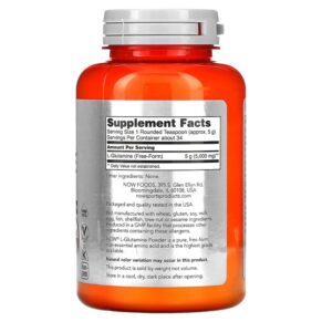 NOW Foods Sports L-Glutamine Powder 6 oz (170 g) 733739002204
