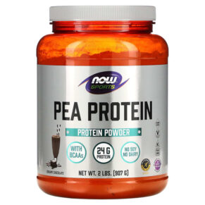 NOW Foods Sports Pea Protein Powder Creamy Chocolate 2 lbs (907 g) 733739021335