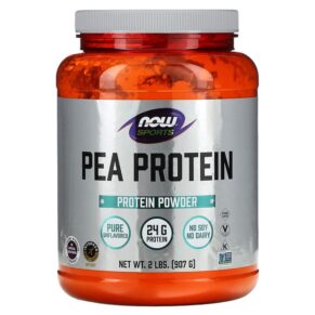 NOW Foods Sports Pea Protein Pure Unflavored 2 lbs (907 g) 733739021359