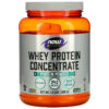 NOW Foods Sports Whey Protein Concentrate Protein Powder Unflavored 1.5 lbs (680 g) 733739022981