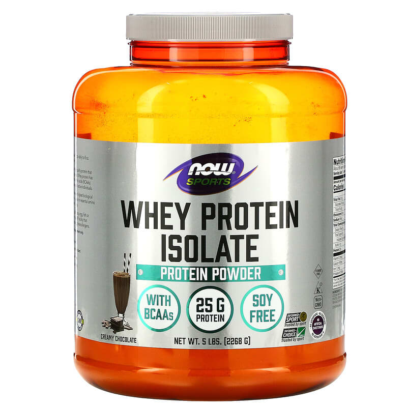 NOW Foods Sports Whey Protein Isolate Creamy Chocolate 5 lbs (2.268 g) 1 NOW Foods Sports Whey Protein Isolate Creamy Chocolate 5 lbs (2.268 g) 733739021663