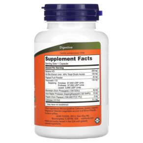 NOW Foods Super Enzymes 90 Capsules 733739029638