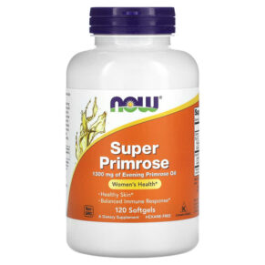 NOW Foods Super Primrose Evening Primrose Oil 1.300 mg 120 viên 733739017574