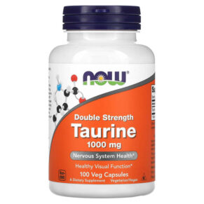 NOW Foods Taurine Double Strength 1.000 mg 100 viên 733739001429
