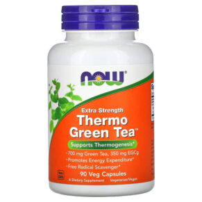 NOW Foods Thermo Green Tea Extra Strength 90 viên 733739020758