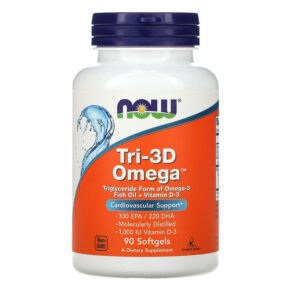 NOW Foods Tri-3D Omega 330 EPA/220 DHA 90 viên 733739016867