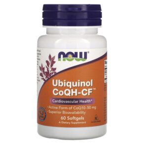 NOW Foods Ubiquinol CoQH-CF 60 viên 733739031457