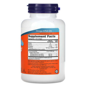 NOW Foods Ultra Omega 3-D 600 EPA / 300 DHA 90 Fish Softgels 733739016638
